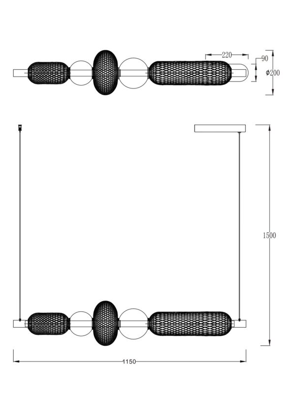 Sarr rippvalgusti MD2596-5B-3BGT - Image 4