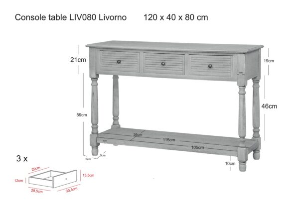 Livorno LIV080-B/W konsool - Image 21