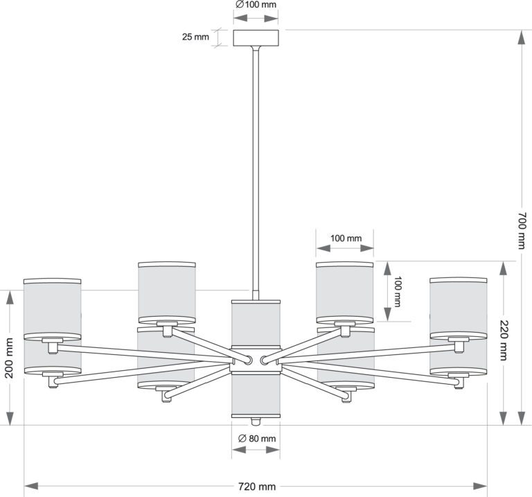 Rippvalgusti Como COM-ZW-8(ZM-4) - Image 4