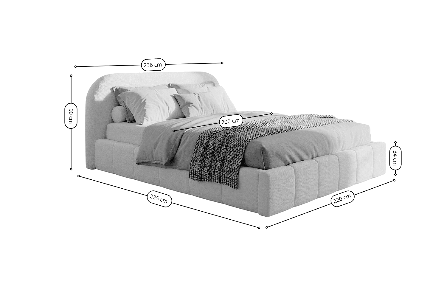 Orlando Slim Vito кровать с ящиком для белья (Special) — изображение 5