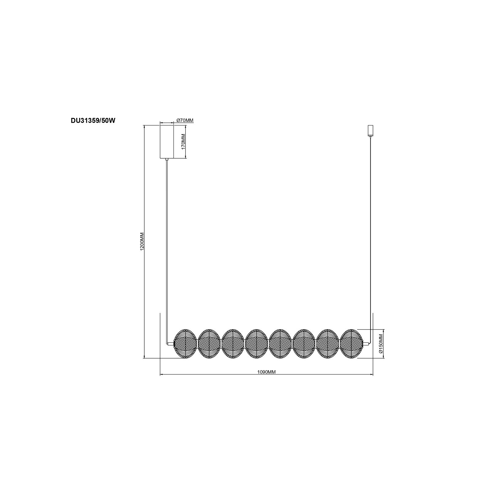 Galatea подвесной светильник 50W — изображение 3